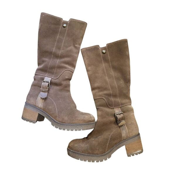 Bos& Co. Overland Boots Women's 9 Brown Major Wool Lined Waterproof Suede - Picture 1 of 8